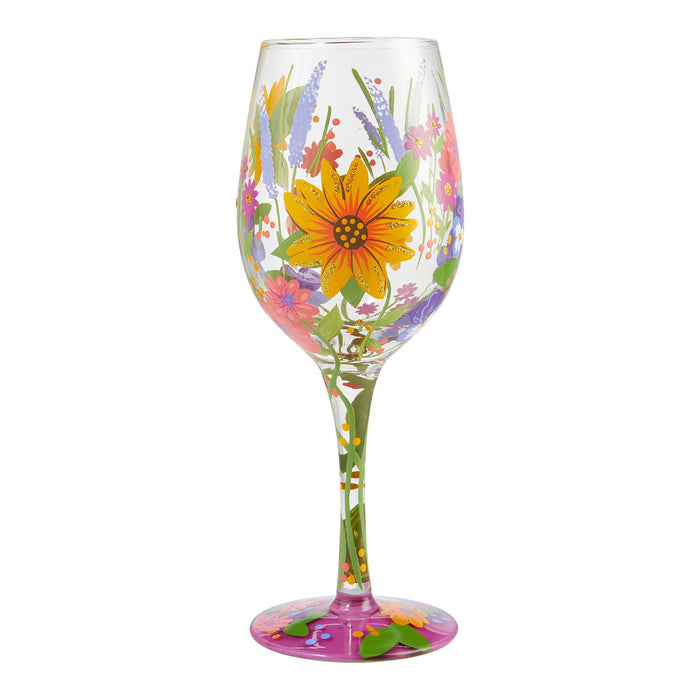 Wine Glass Wine in the Garden