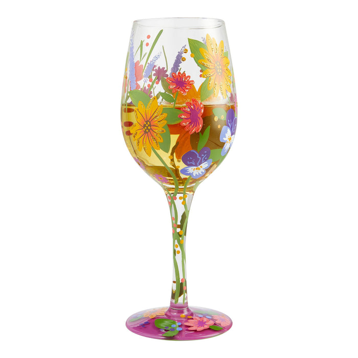 Wine Glass Wine in the Garden
