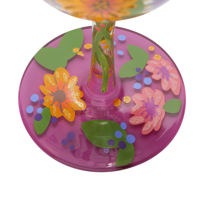 Wine Glass Wine in the Garden