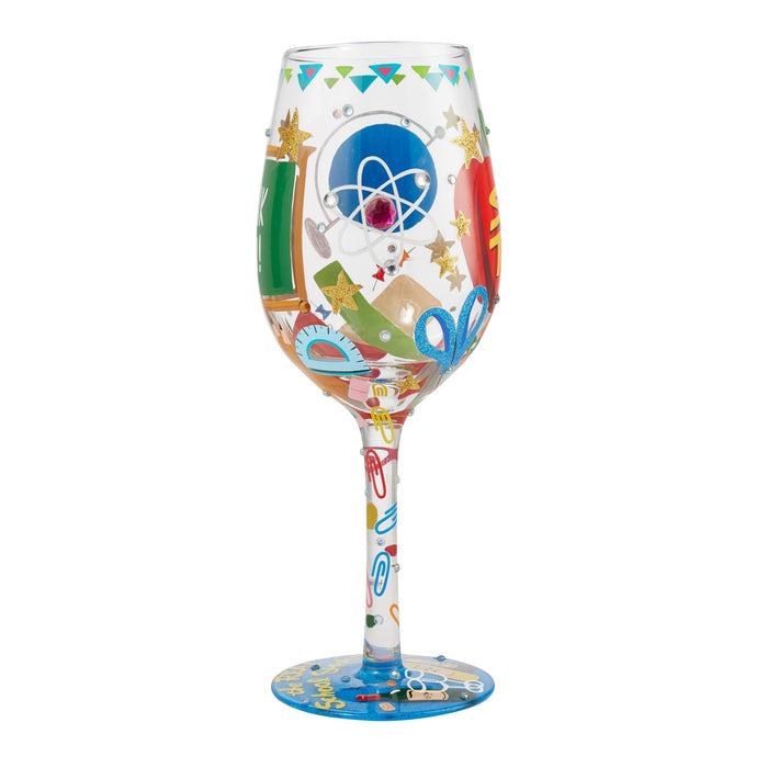 Super Teacher Wine Glass