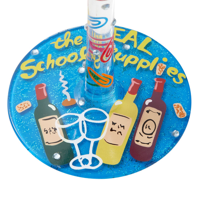Super Teacher Wine Glass