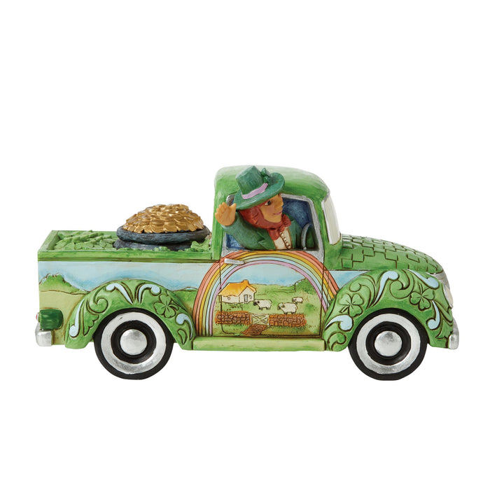 Leprechaun in Green Truck