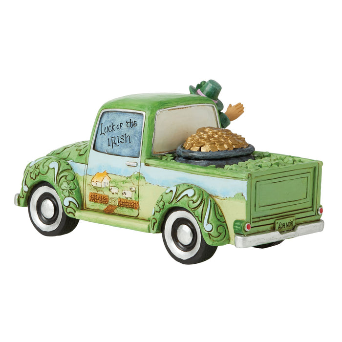Leprechaun in Green Truck