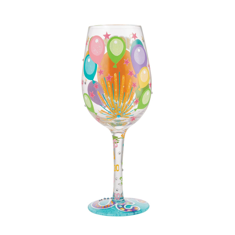 Wine Glass Happy 30th Birthday