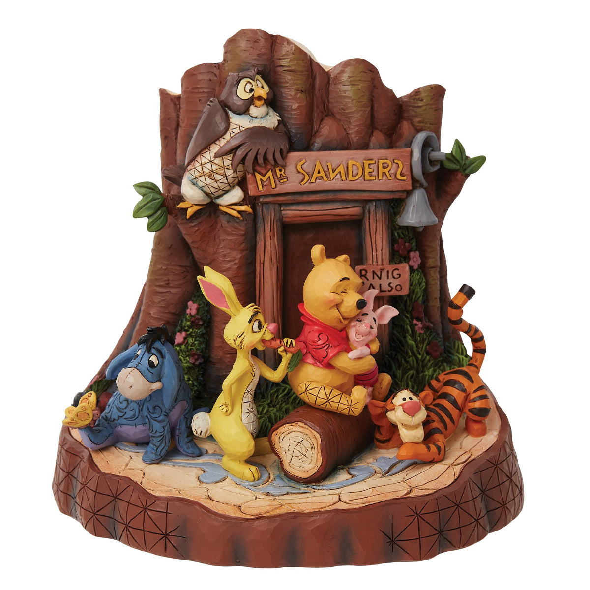 enesco 置物 Pooh and Piglet Heart W13.3×H14×D5cm Disney Traditions