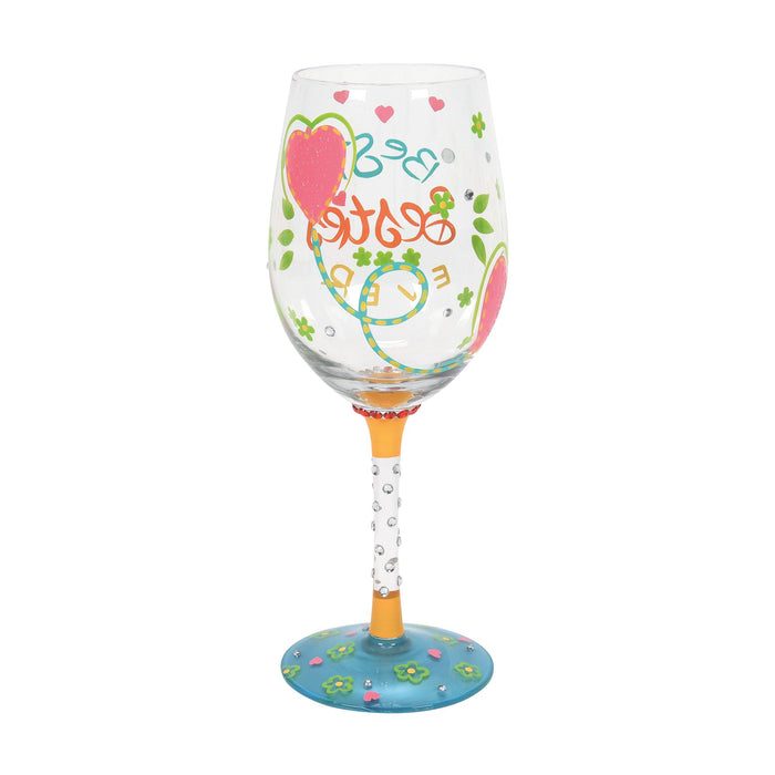 Best Besties Ever Wine Glass