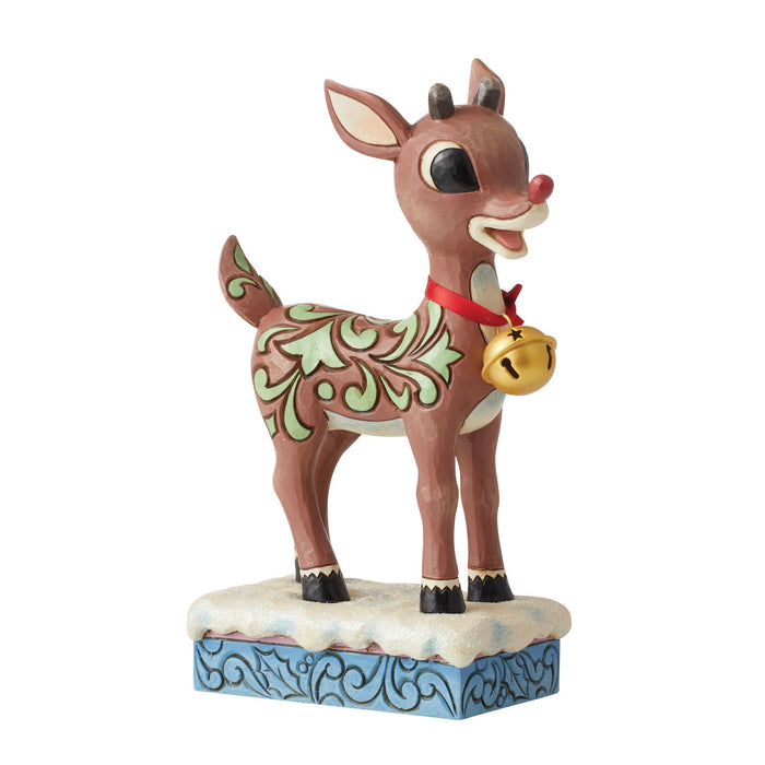 Rudolph w/Oversized Jingle Bel