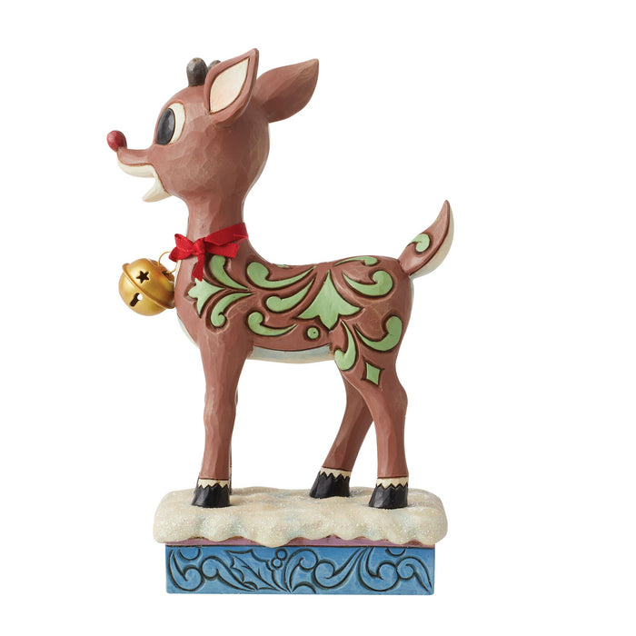 Rudolph w/Oversized Jingle Bel