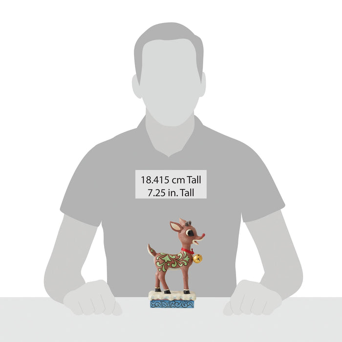 Rudolph w/Oversized Jingle Bel