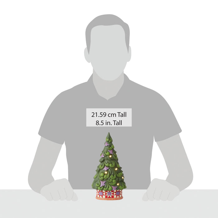 LED Tree Star Pattern Base