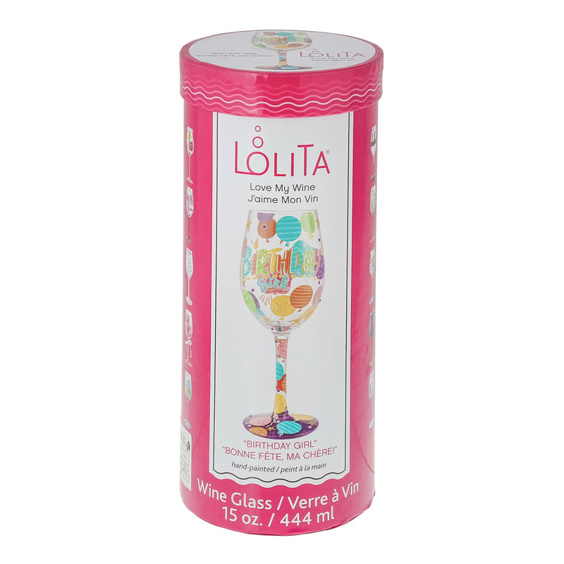 Birthday Girl Wine Glass