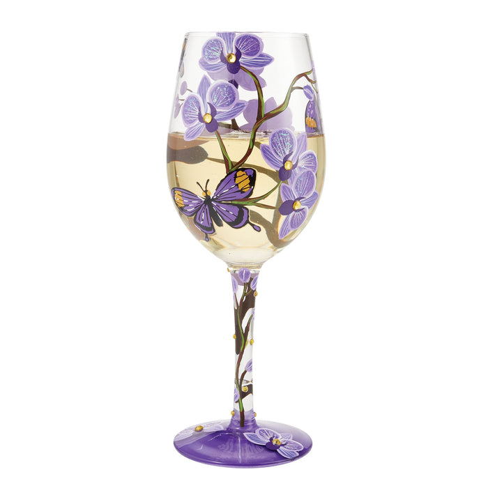 Butterfly Jubilee Wine Glass