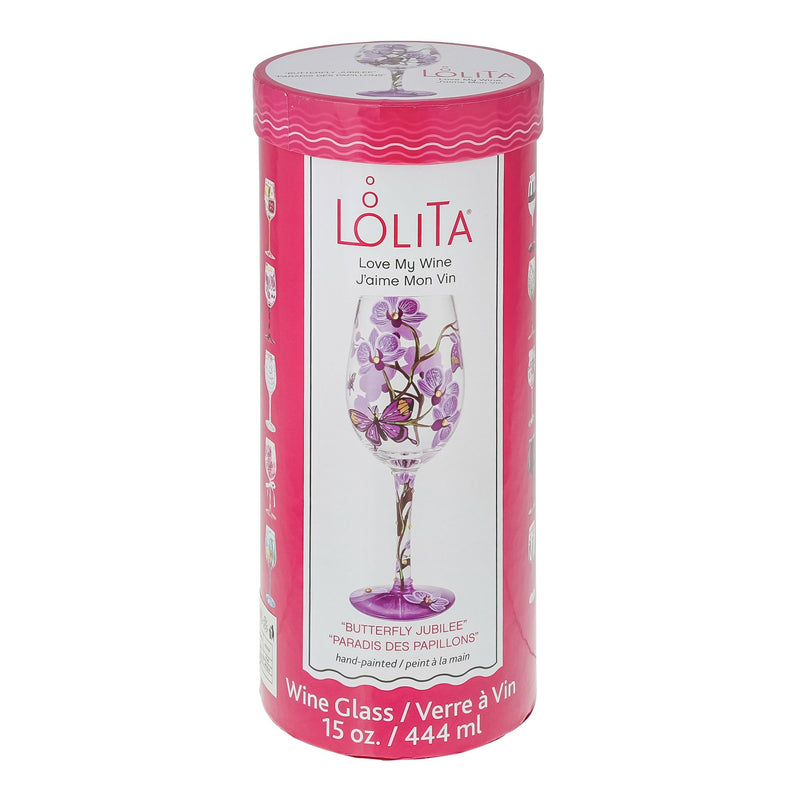 Butterfly Jubilee Wine Glass