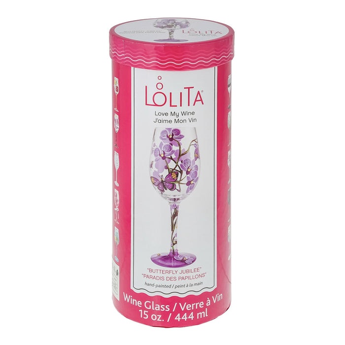 Butterfly Jubilee Wine Glass