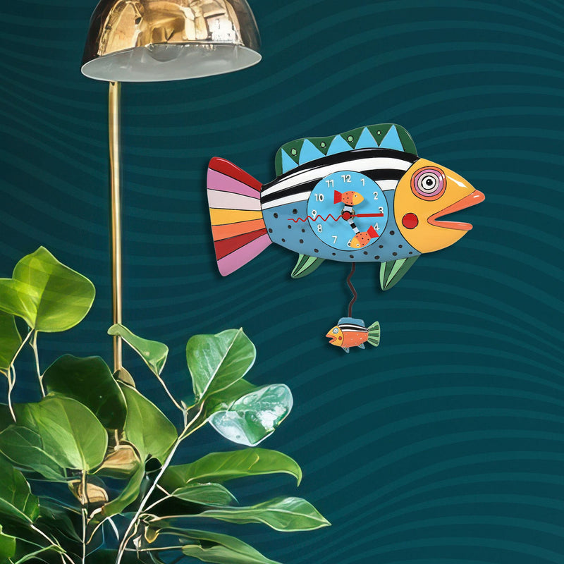Rainbow Fish Clock