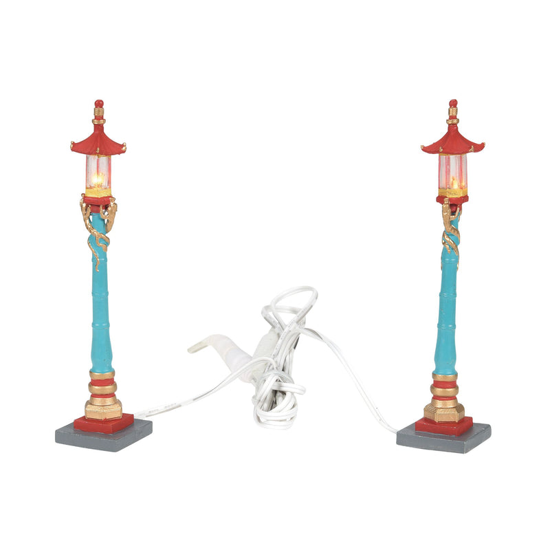 Chinatown Post Lamps S/2
