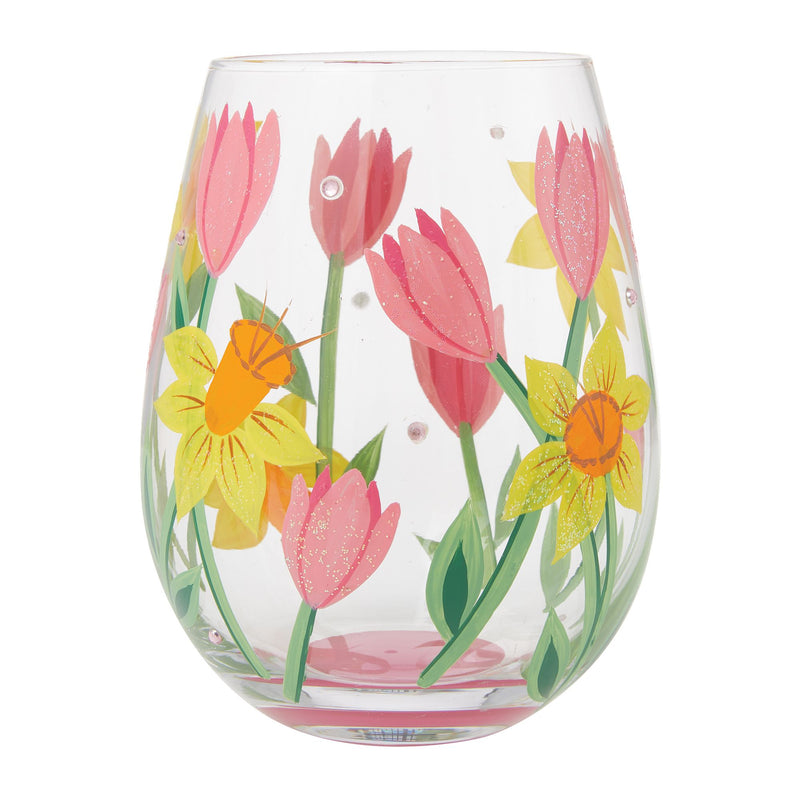 Spring Bloom Stemless Wine