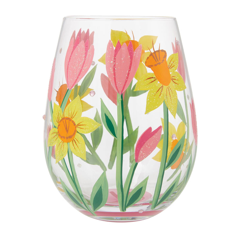 Spring Bloom Stemless Wine