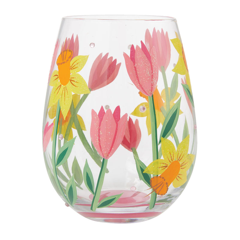 Spring Bloom Stemless Wine