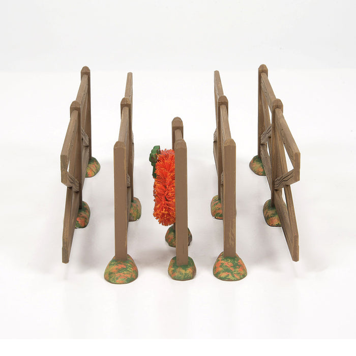 Brown Crossbuck Fence Set