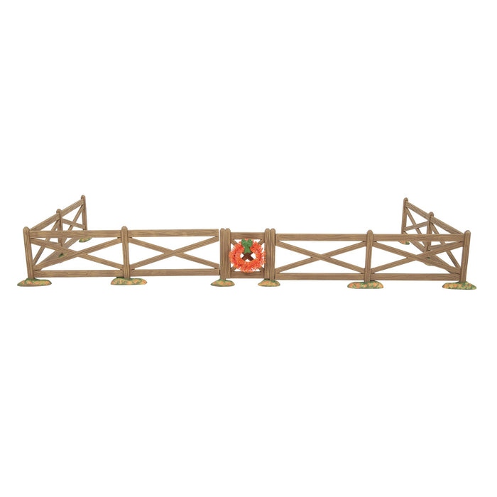 Brown Crossbuck Fence Set