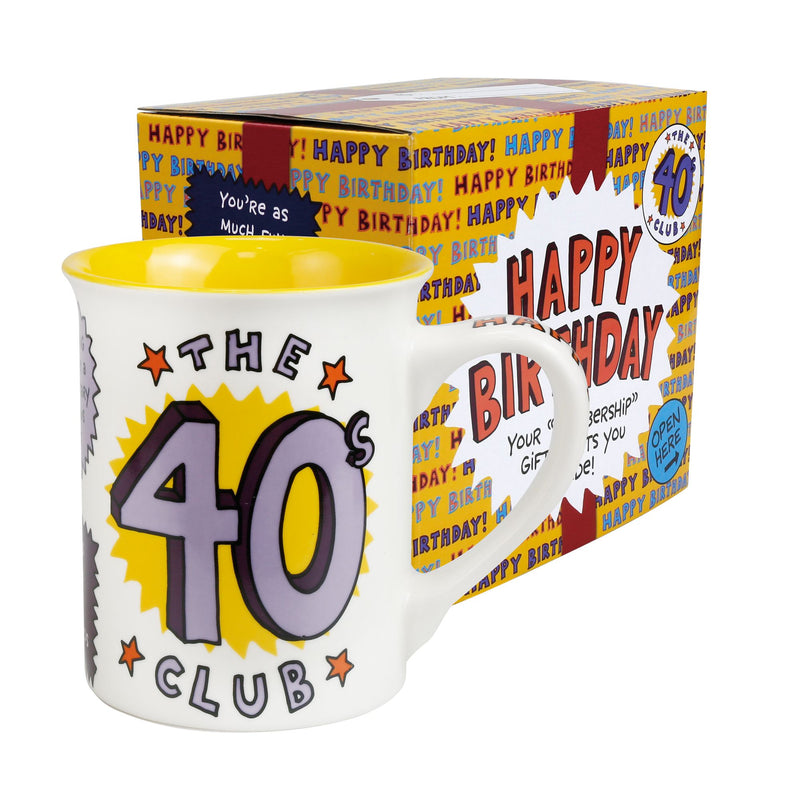 40th Birthday Club Mug Gift