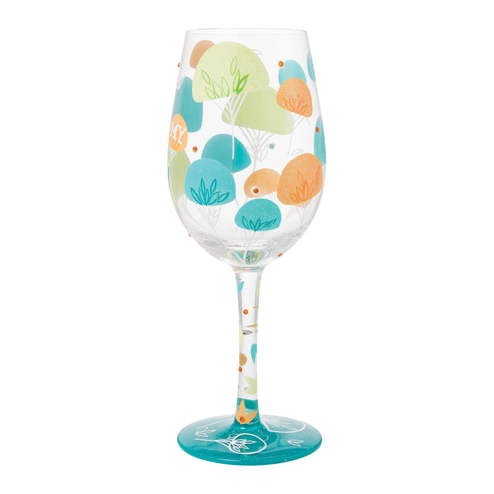 My Mom My Friend Wine Glass