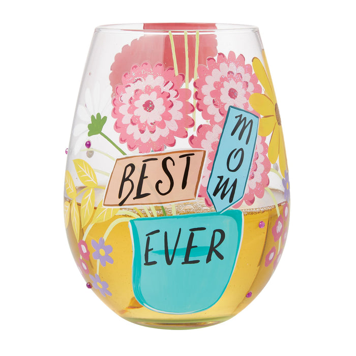 Best Mom Stemless Wine Glass