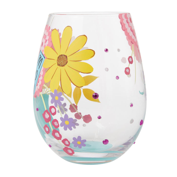 Best Mom Stemless Wine Glass