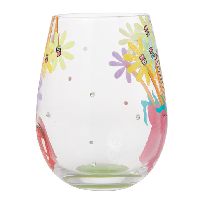 Best Teacher Stemless Wine