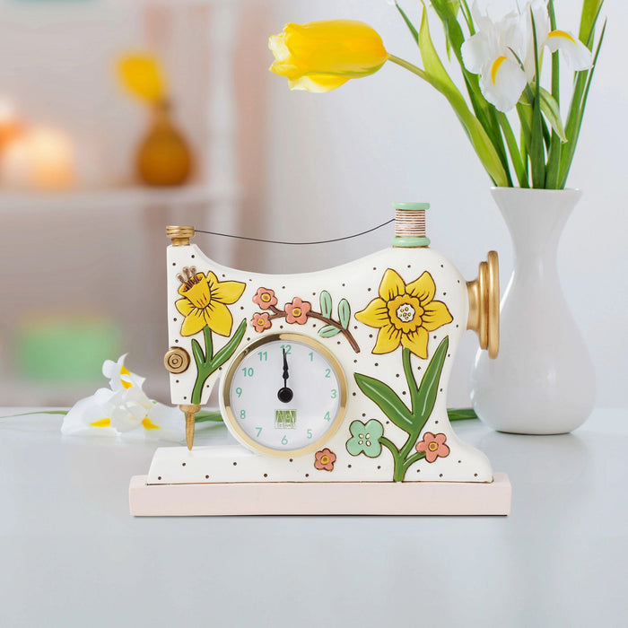 Sew Happy Desk Clock