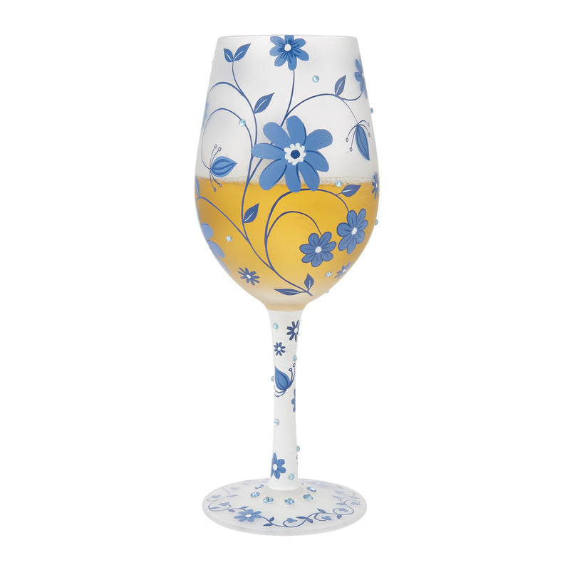 Chinoiserie Charm Wine Glass