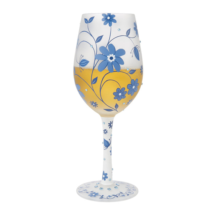 Chinoiserie Charm Wine Glass