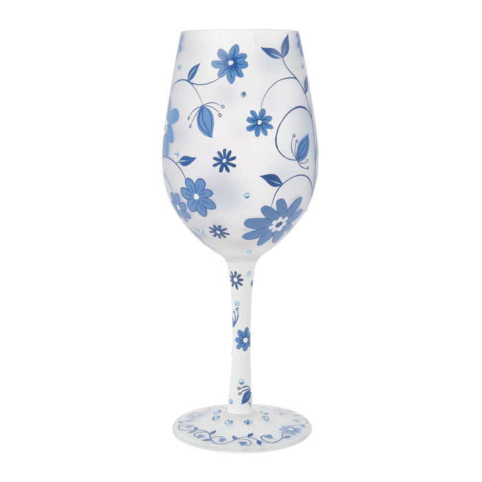 Chinoiserie Charm Wine Glass