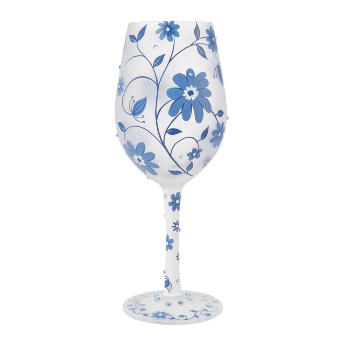 Chinoiserie Charm Wine Glass