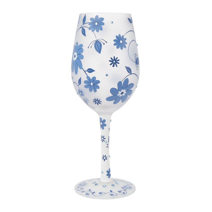 Chinoiserie Charm Wine Glass