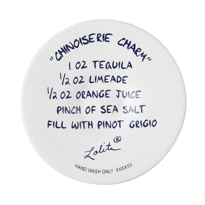 Chinoiserie Charm Wine Glass