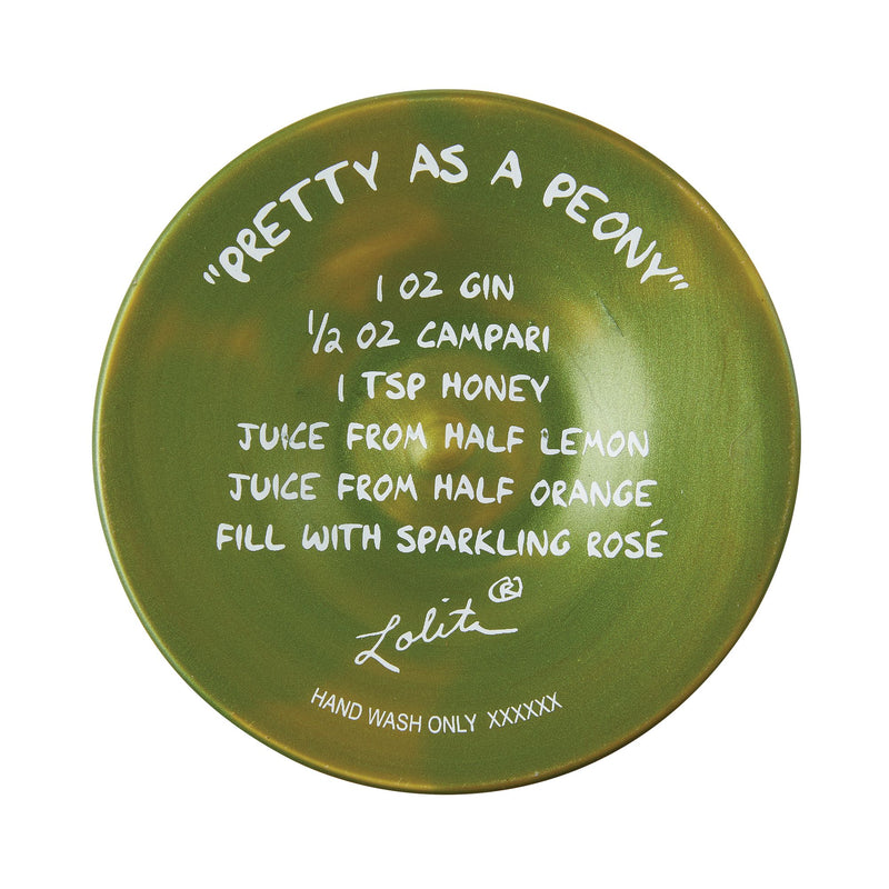 Pretty as a Peony Wine Glass