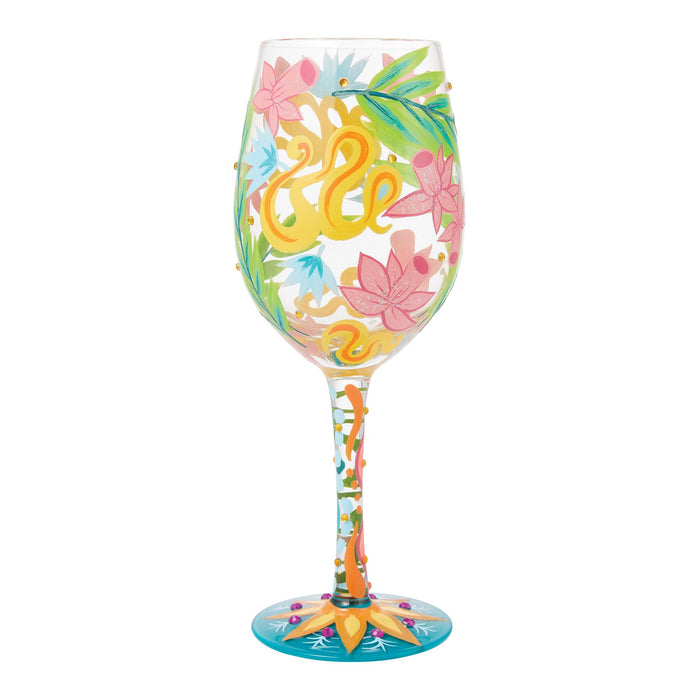 Fashion Florals Wine Glass