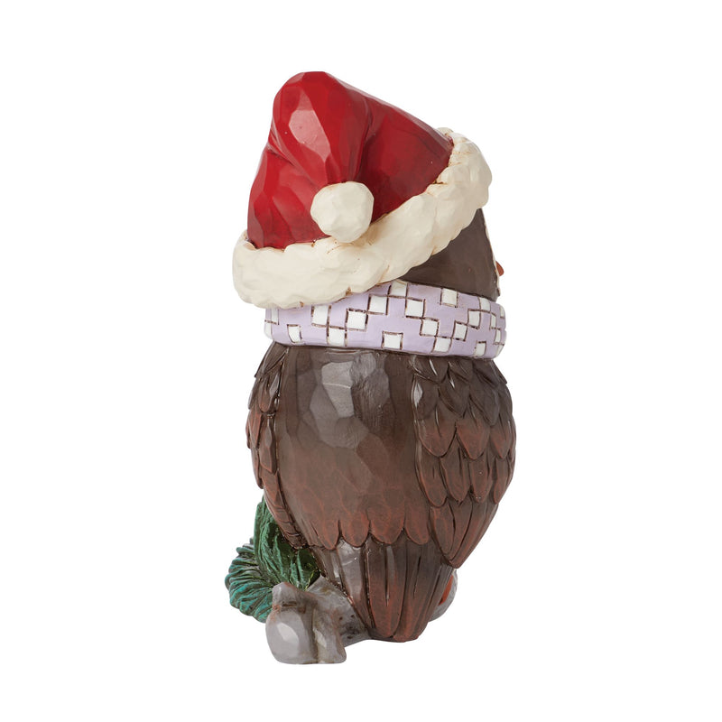 Mini Owl with Santa Hat Fig