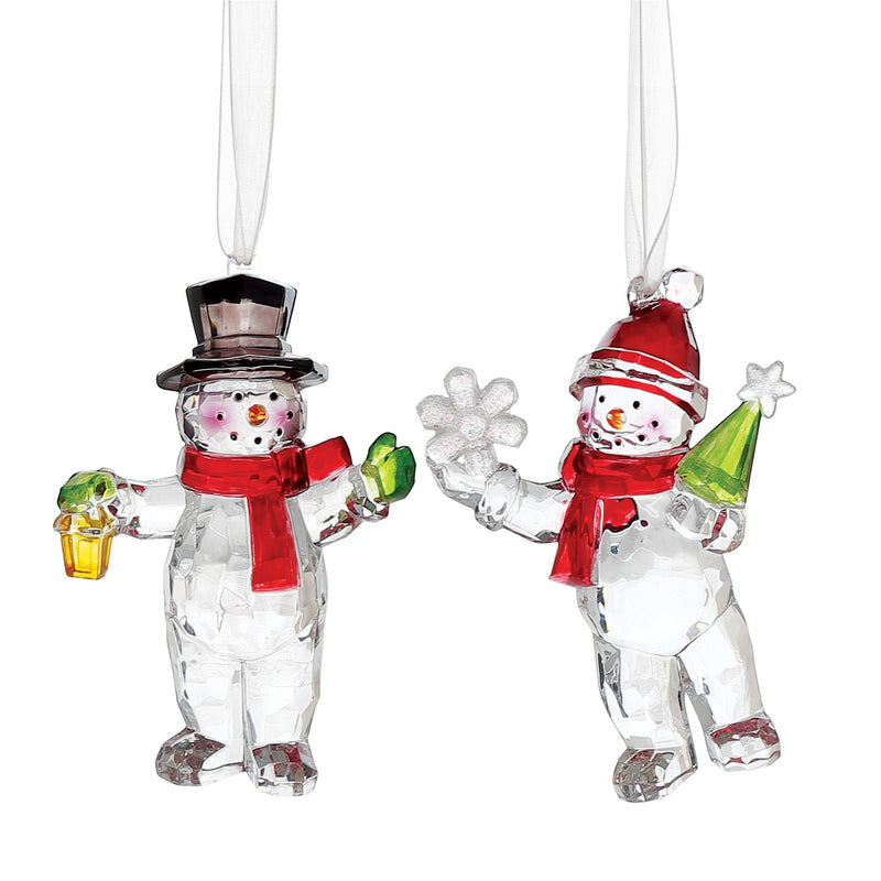 Snowman Ornament, 2 Asst