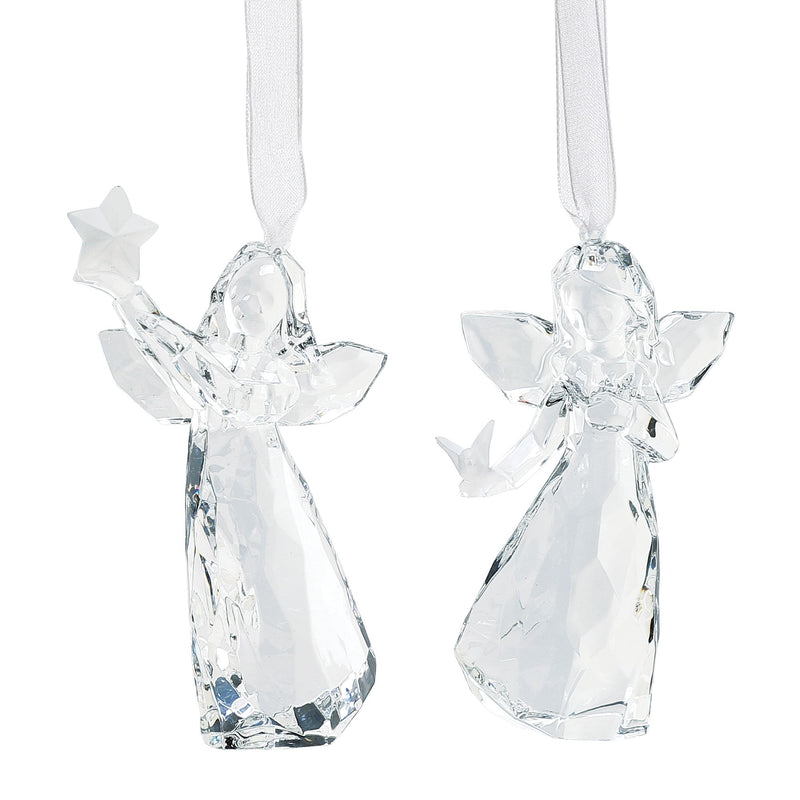 Star & Dove Angel Orn, 2 Asst