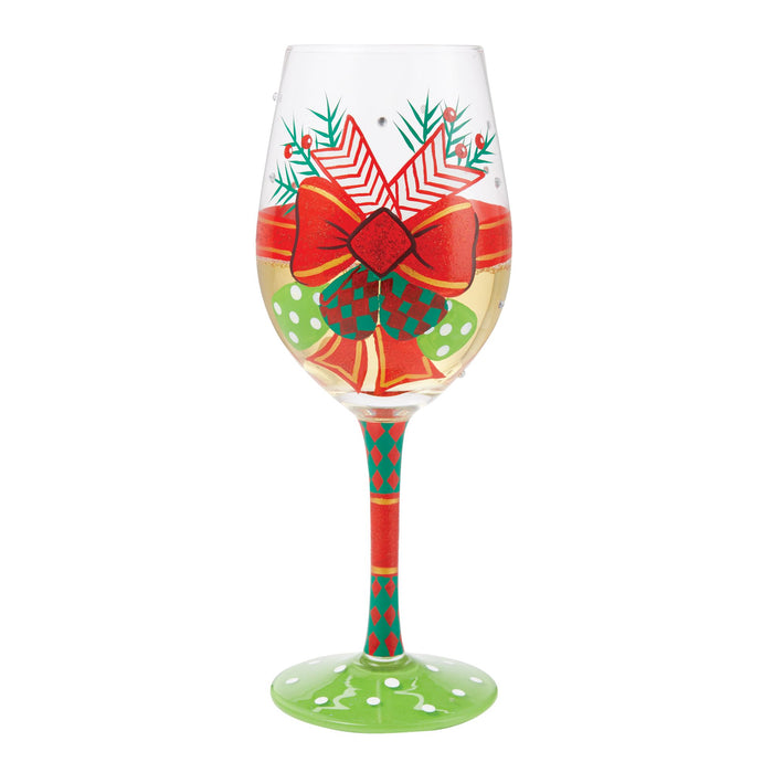 My Fancy Christmas Bow Wine