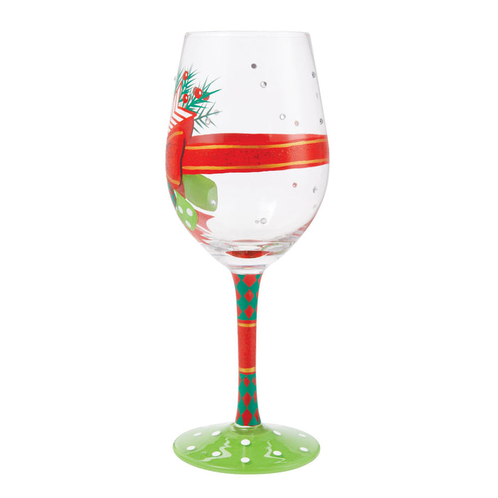 My Fancy Christmas Bow Wine