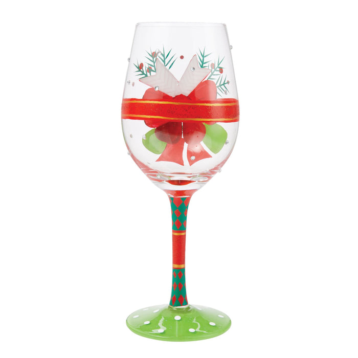 My Fancy Christmas Bow Wine
