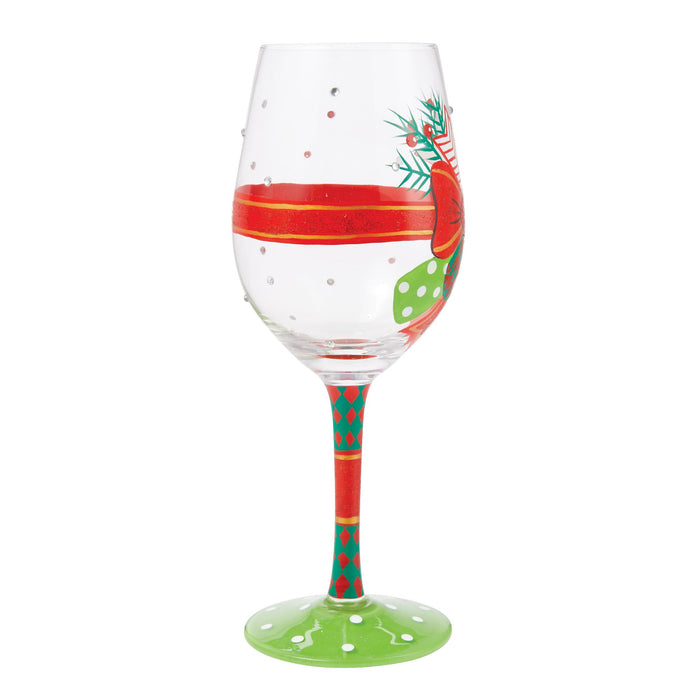 My Fancy Christmas Bow Wine
