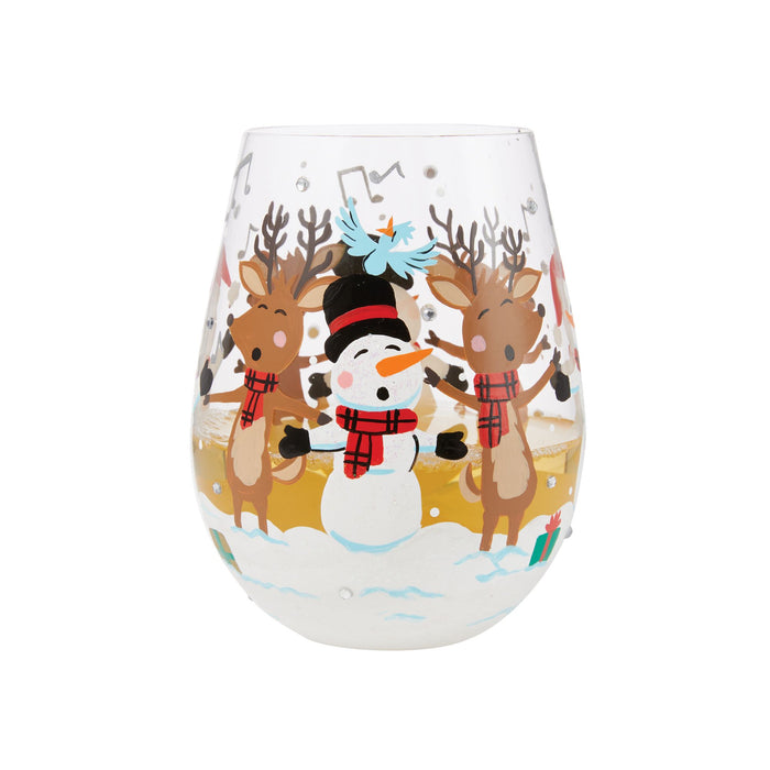 A-Caroling We Go Stemless Wine