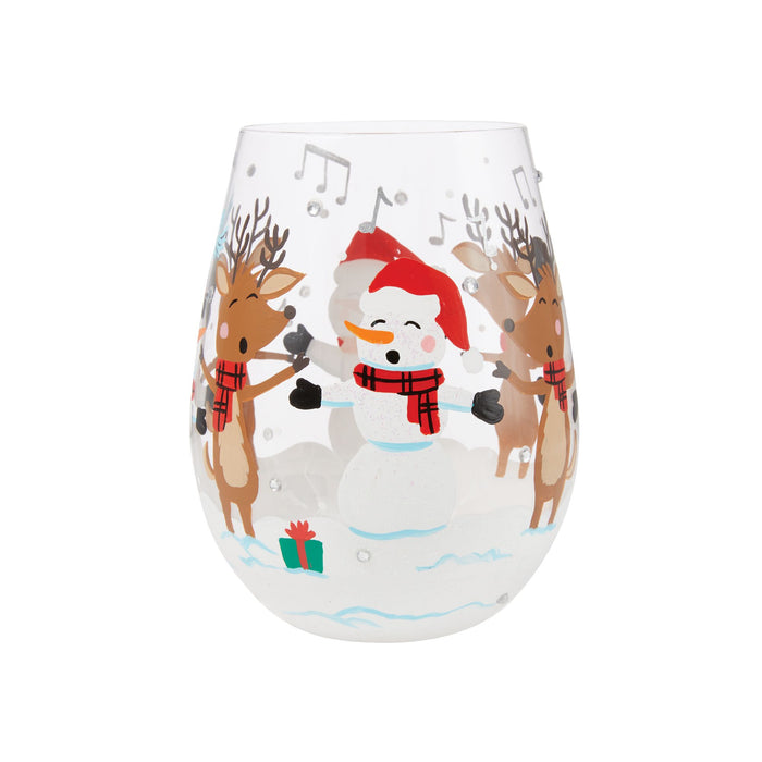 A-Caroling We Go Stemless Wine