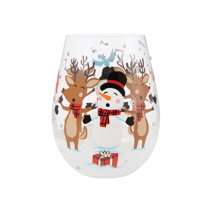 A-Caroling We Go Stemless Wine