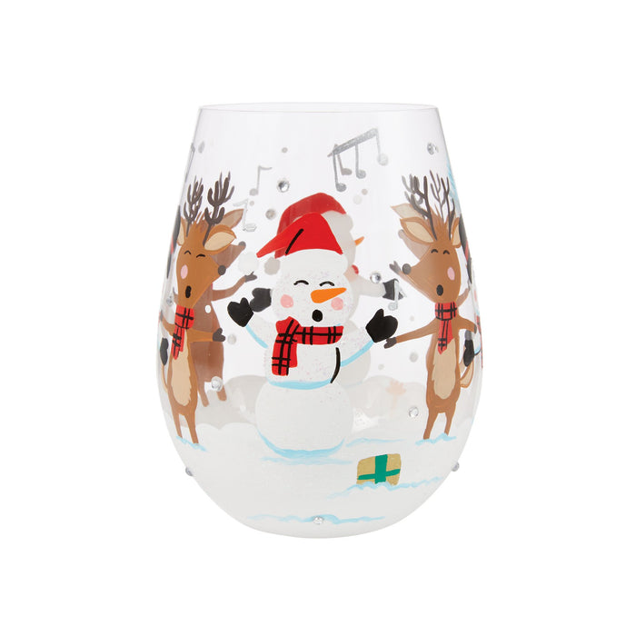 A-Caroling We Go Stemless Wine